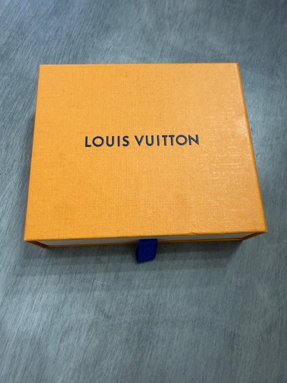 Louis Vuitton Orange Box with Navy Pull Tab